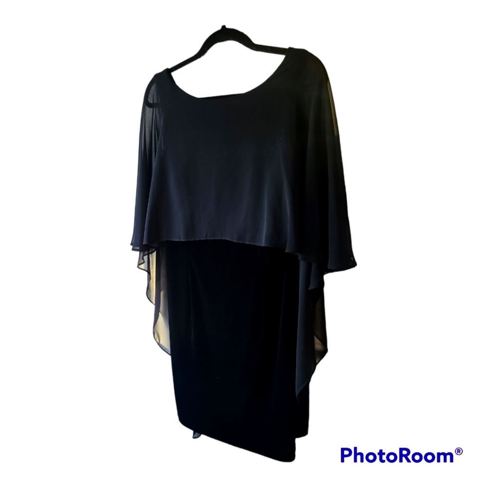 Vince Camuto formal black velvet dress.